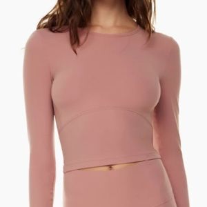 PERFECT Aritzia Tna Butter Bound Longsleeve, Ashy Pink, size L
